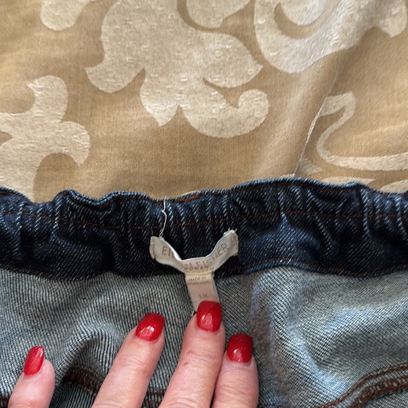 Eileen Fisher Stretch Organic Cotton Dark Denim Elastic Waist Jeans sx 1X - Picture 2 of 6